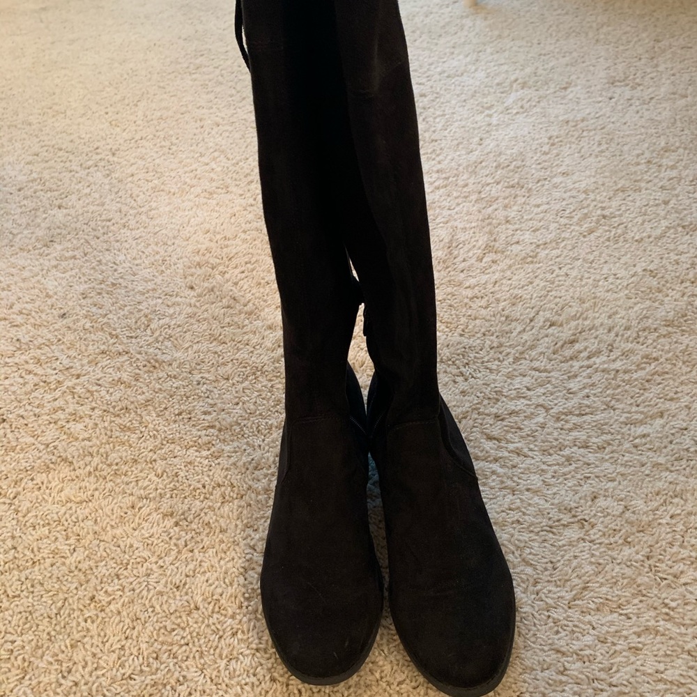 Target black suede over the knee boots
